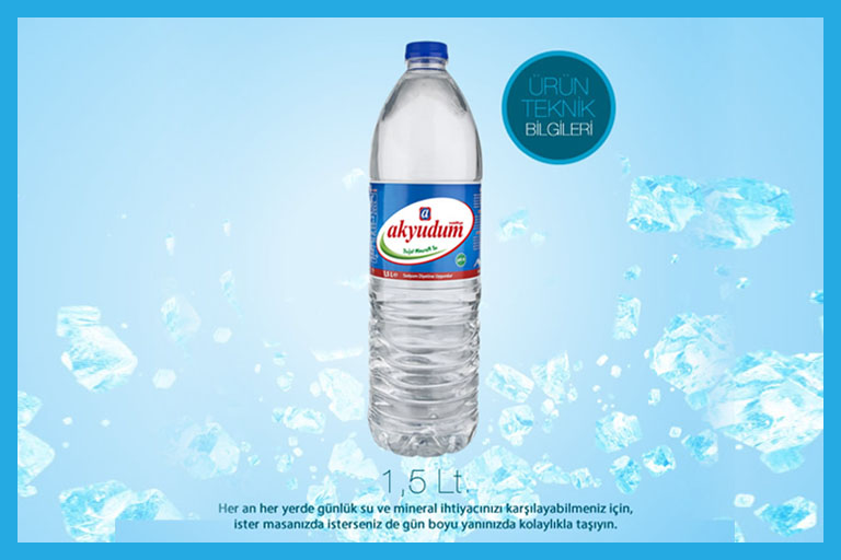 1,5 litre aytaç akyudum su